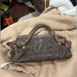 Matt and Natt Brown Leather Handbag